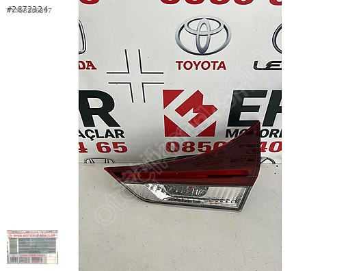 TOYOTA AURİS SAĞ İÇ STOP LEDLİ ÇIKMA ORJİNAL YEDEK PARÇA 15-18