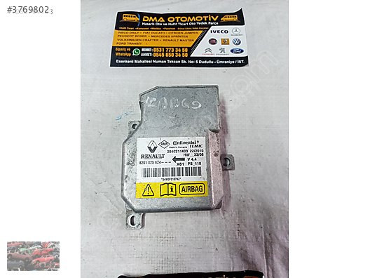 Renault Kangoo 3 Airbag Beyni 8201025624 2840211403
