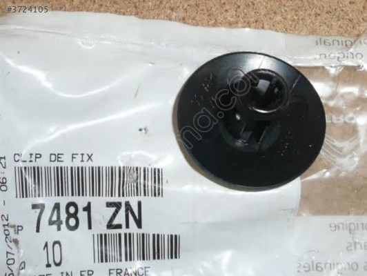 Peugeot 208 7481ZN bağlantı klipsi