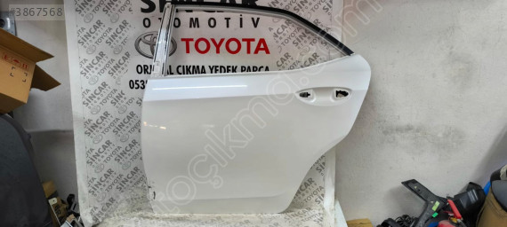 TOYOTA COROLLA 2013 2018 SOL ARKA KAPI ÇIKMA ORJİNAL SEDEFLİ