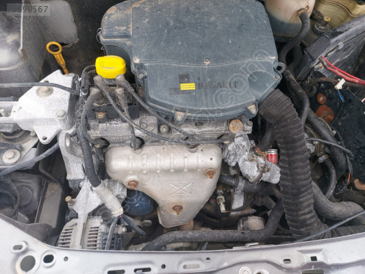 RENAULT CLİO 1.4 8 VALF ÇIKMA KOMPLE DOLU MOTOR ARAÇ ÜSTÜ