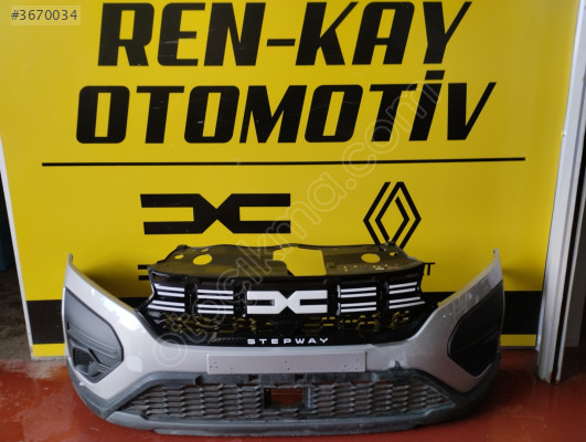 DACİA SANDERO STEPWAY DOLU ÖN TAMPON GRİ ORJ ÇIKMA RENKAY KOCAELİ
