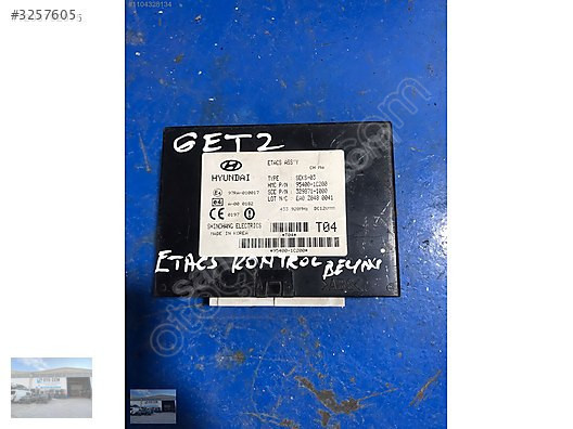 OTO CEMDEN HYUNDAİ GETZ ETACS KONTROL BEYNİ MODÜLÜ 95400-1C
