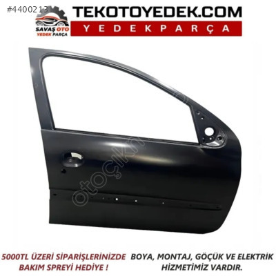 PEUGEOT 206 ÖN KAPI SAĞ SOL 1998 VE ÜZERİ / KAMPANYA