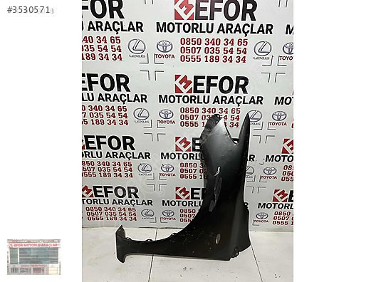 TOYOTA COROLLA SOL ÖN ÇAMURLUK ÇIKMA ORJİNAL YEDEK PARÇA 07-10