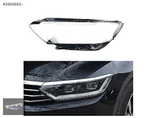 PASSAT B8 LEDLİ SOL FAR CAMI SIFIR 2015-2020 NİKELAJLI