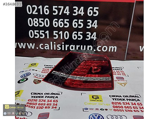 VOLKSWAGEN GOLF 7 HİGHLİNE LEDLİ SOL DIŞ STOP ÇIKMA SÖKME YEDEK