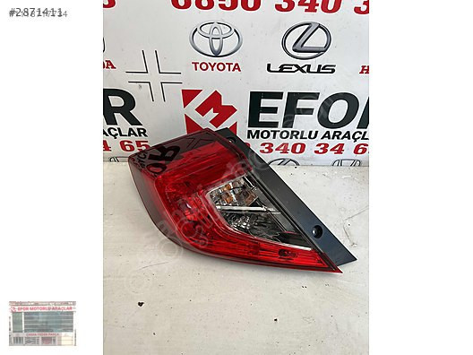 HONDA CİVİC SOL STOP ÇIKMA ORJİNAL YEDEK PARÇA 16-22