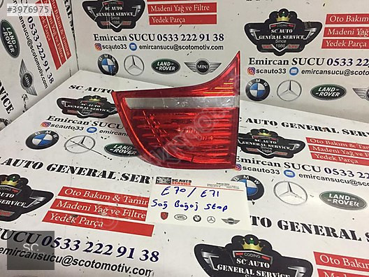 BMW X6 E71 SAĞ BAGAJ STOP