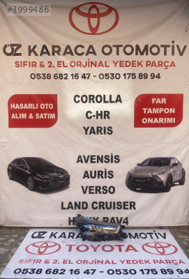 2020-2025 TOYOTA HİLUX ÇIKMA ORJİNAL SAĞ ÖN FAR