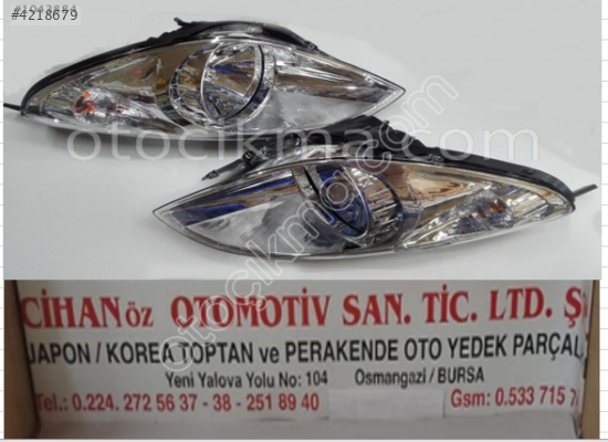 2008-2012 Hyundai i20 Far Seti -Sağ ve Sol-