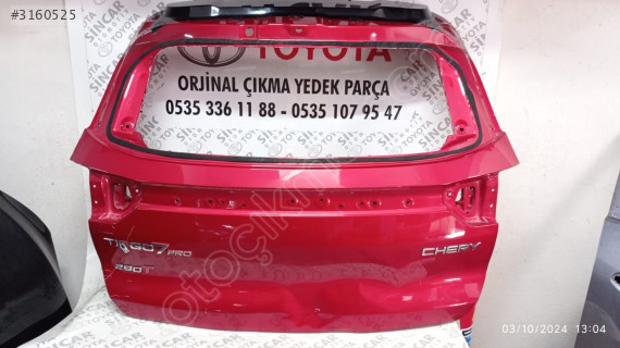 SİNCAR OTO'DAN CHERY TİGGO 7 ARKA BAGAJ KAPAĞI ÇIKMA ORJİNAL