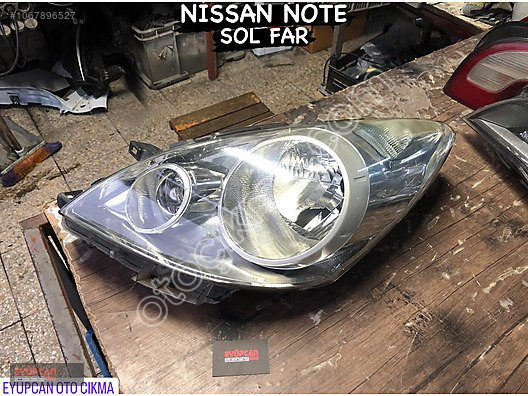 Orjinal Nissan Note Sol Far - Eyupcan Oto Çıkma Parçalar