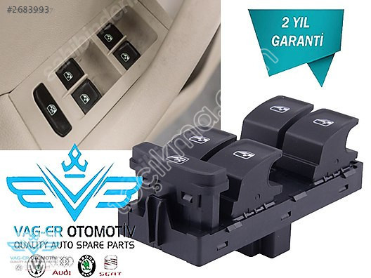 OCTAVİA MK3 2013-2017 ÖN SOL CAM AÇMA DÜĞMESİ DÖRTLÜ 5E09598