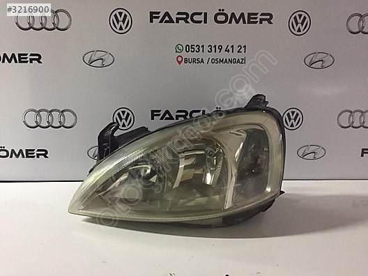 OPEL COMBO ÖN SOL FAR ORJİNAL ÇIKMA