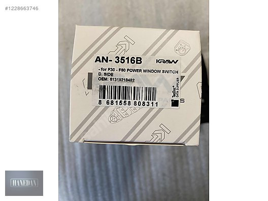 BMW F30 F80 SOL ÖN CAM DÜĞMESİ 61319362112