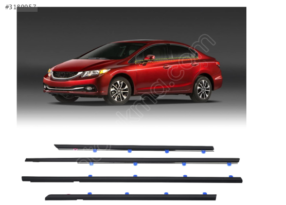 ÇITA CAM SIYIRICI FİTİL ÖN SAĞ DIŞ HONDA CIVIC 12-14 72410-TR0-A0