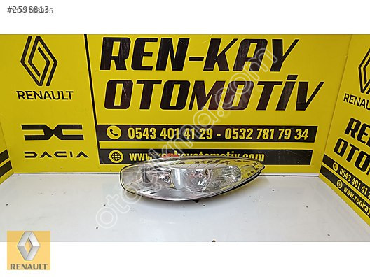 RENAULT FLUENCE SOL FAR SIFIR YEDEK PARÇALARI RENKAY OTO ÇIK