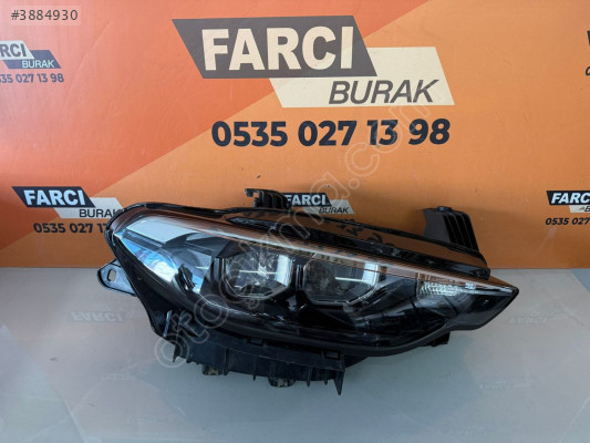 EGEA LEDLİ MERCEKLİ BEYAZ KAŞ SAĞ FAR HATASIZ