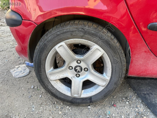 PEUGEOT 206 JANT VE LASTİK TAKIMI ORJİNAL ÇIKMA 98-08 MODEL
