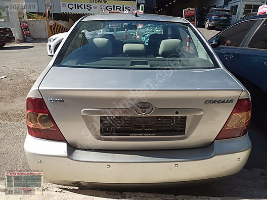 TOYOTA COROLLA SÖKME BAGAJ KAPAĞI ÇIKMA ORİJİNAL PARÇA 2002-2007