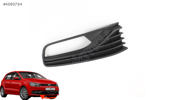 6C0853666J VW POLO 2015-2017 ÖN TAMPON SİS KAPAĞI SİSLİ KROMSUZ S