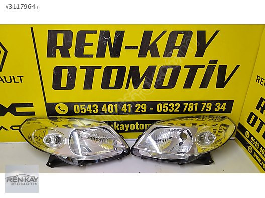 DACİA SANDERO SAĞ SOL KROM FAR 2008 SONRASI SIFIR RENKAY OTO