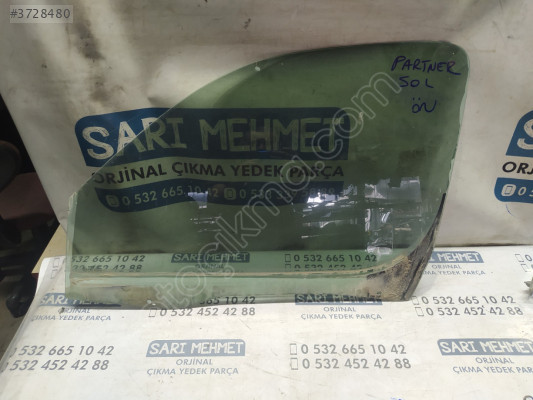 ÇIKMA PEUGEOT PARTNER SOL ÖN KAPI CAMI