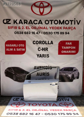 2019-2025 TOYOTA COROLLA ÇIKMA ORJINAL SOL ÖN KAPI