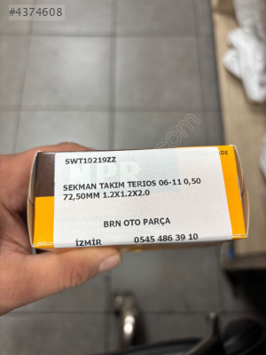 SEKMAN TAKIM TERIOS 06-11 0,50 72,50MM 1.2X1.2X2.0