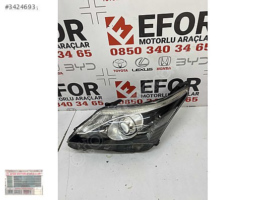TOYOTA AVENSİS SOL FAR ÇIKMA ORJİNAL YEDEK PARÇA 12-14