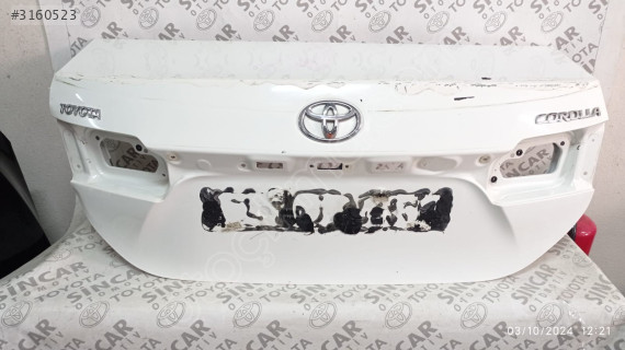 TOYOTA COROLLA 2013 2018 ARKA BAGAJ KAPAĞI ÇIKMA ORJİNAL