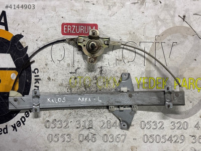 CHEVROLET KALOS Orijinal çıkma manuel sol arka cam krikosu