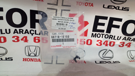 TOYOTA COROLLA SIFIR ORJ KLİMA BORU TUTUCU SEGMAN 88718-1E150