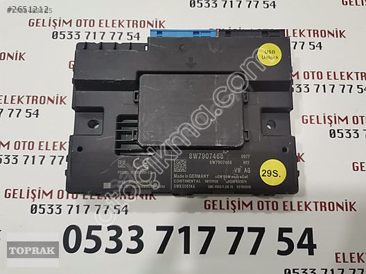 8W7907468 5WK50614A AUDI A4 GATEWAY KONTROL MODÜLÜ