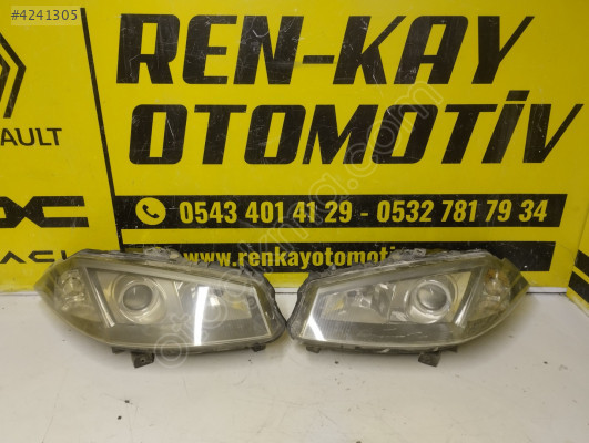 89307040 89307030 RENAULT MEGANE 2 SAĞ SOL ZENON FAR ORJ ÇIKMA