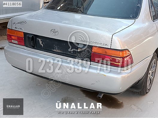 1997 TOYOTA COROLLA ARKA TAMPON | ÜNALLAR OTO ÇIKMA |
