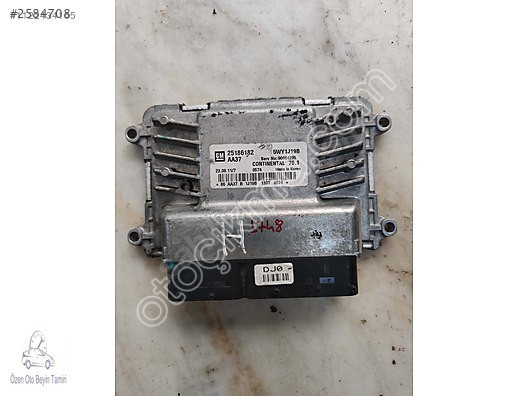 Chevrolet Cruze Motor Beyni 25186182 - 5WY1J19B - AA37