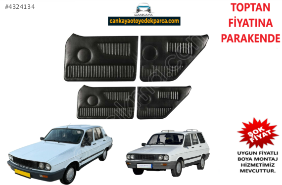 R12 TOROS KAPI DÖŞEMESİ TAKIM DÜZ SİYAH SIFIR RN12012101