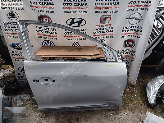 Renault Megane 3 ön sağ kapı orijinal
