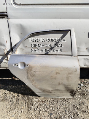 TOYOTA COROLLA ÇIKMA ORJİNAL SAĞ ARKA KAPI 2007-2012