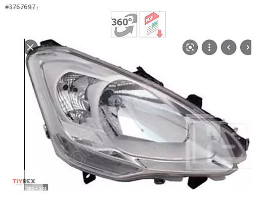 Peugeot Partner Sağ Far Sıfır Orijinal 9806306580 Bitapart