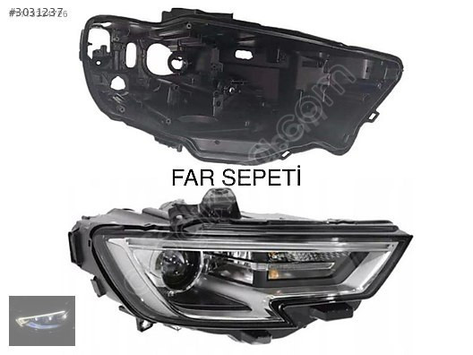 AUDİ A3 SAĞ FAR KASASI SIFIR 2017-2019 UYUMLU