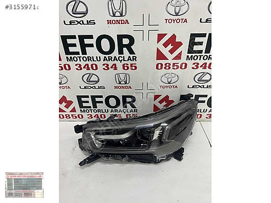 TOYOTA HİLUX SOL FAR ÇIKMA ORJİNAL YEDEK PARÇA 20-23
