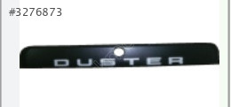 DACIA BAGAJ KAPAK CITASI DUSTER PLAKA LAMBA YUVASI 848106135R