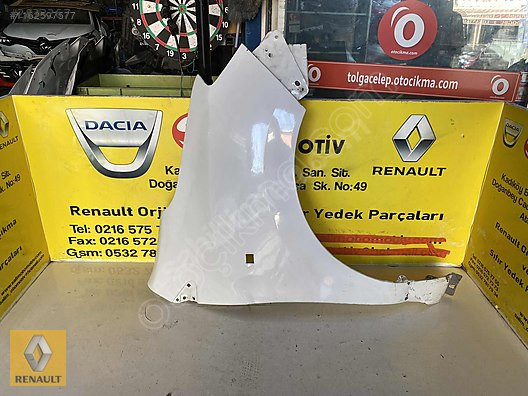DACİA DOKKER ÇIKMA ORJİNAL SAĞ ÖN ÇAMURLUK VE DİĞER PARÇALARI