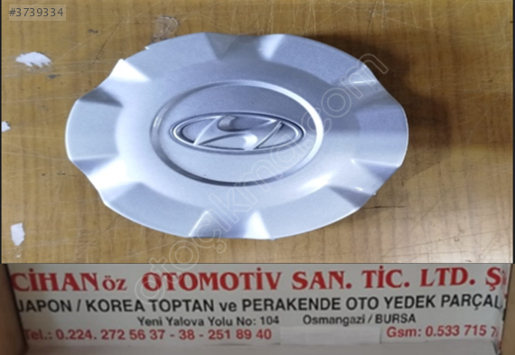 HYUNDAİ JANT KAPAK GÖBEĞİ ERA 2006-2008 529621E100