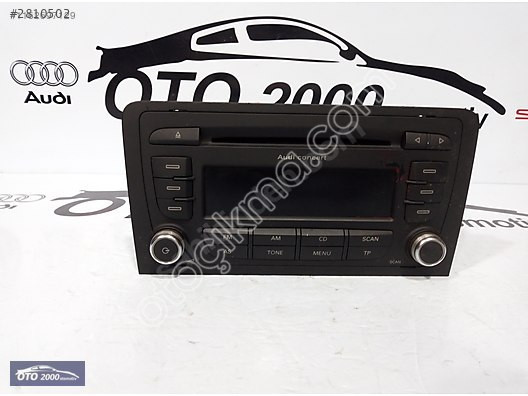 8P0035186S-8P0 035 186 S AUDİ A3 2005-2010 RADİO CD ÇALAR