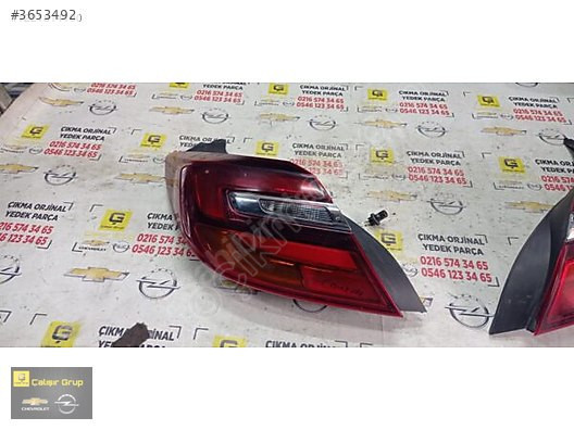 OPEL İNSİGNİA A MAKYAJLI SOL ARKA STOP ÇIKMA SÖKME YEDEK PARÇA