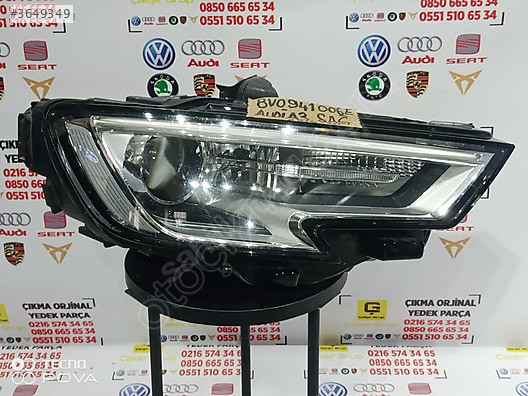 AUDİ A3 2016-2019 SAĞ ZENON FAR OEM 8v0941006e